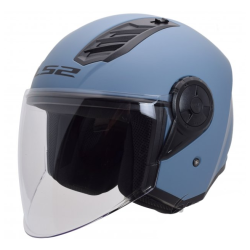 Kask otwarty Jet LS2 Airflow II Misty Blue